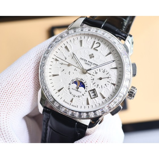 白1500-金1550。实拍 百达 翡丽Patek Philippe 复杂系列六针男表[爱心]爆款[