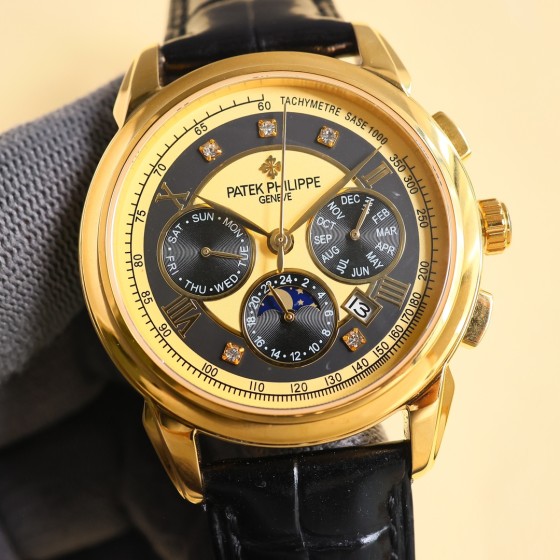 白1650 金1700
百达翡丽Patek Philippe惊艳登场，42毫米的表径适配大众男性手
