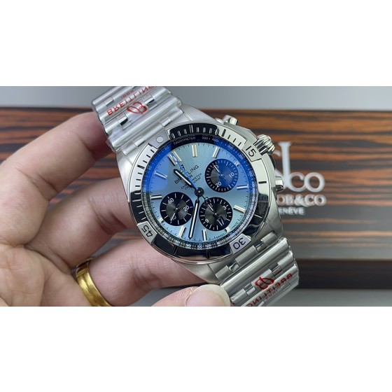 BLS！百年灵子弹链航空计时！搭配B01机芯！