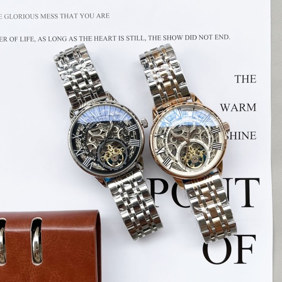 白皮460 金480 钢20江诗丹顿-镂空男士机械腕表 搭载进口全自动机械机芯 316精钢表壳 矿物