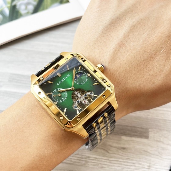 统一530
八角壳系列 精致百搭
【最新】：卡地亚最新设计大飞轮精品
【类型】：精品男士腕表
