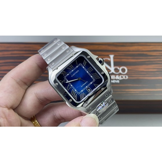 BV！卡地亚山度士系列！搭配9015改1847MC自动锤机芯！