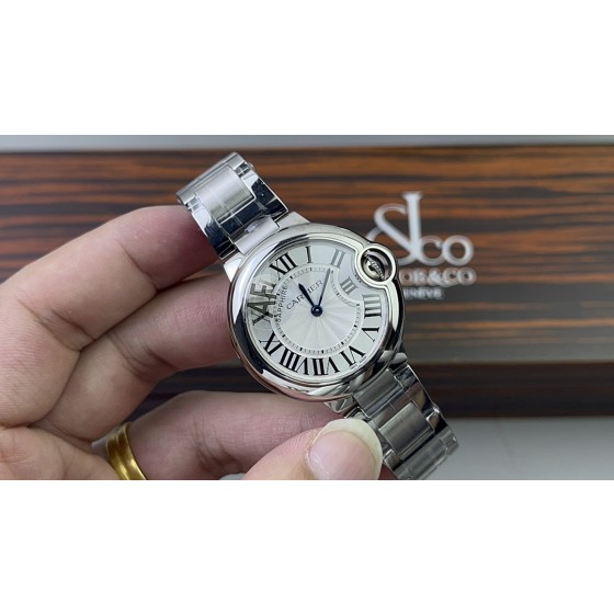 AF！卡地亚蓝气球33女款系列！搭配石英快拆表带！