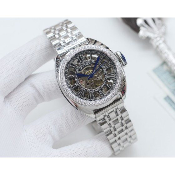 金白同价，皮600，钢620
品牌：卡地亚-CARTIER
类型：男士腕表
壳套：顶级版316