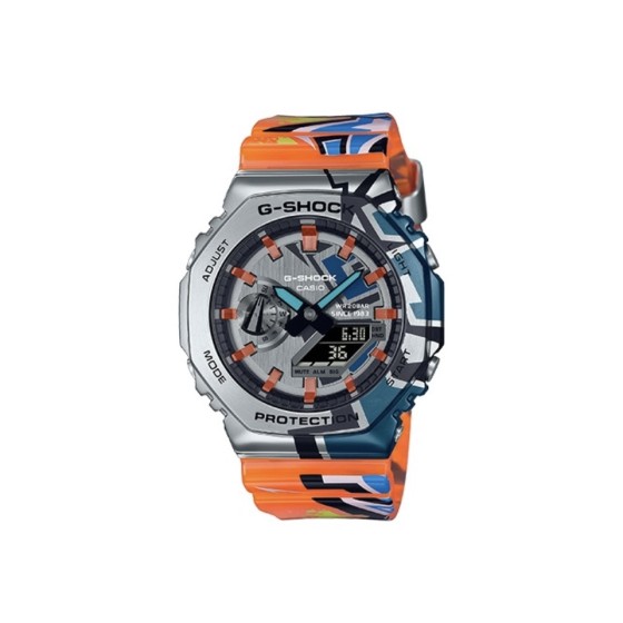 农家橡树八角形限量
型号：GM-2100
功能：太阳能、秒表（精确到1/1000秒）世界时间，倒