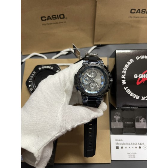 新款钢铁之心碳纤维金属限量款
型号：MTG-B1000
功能：秒表（精确到1/1000秒）世界时