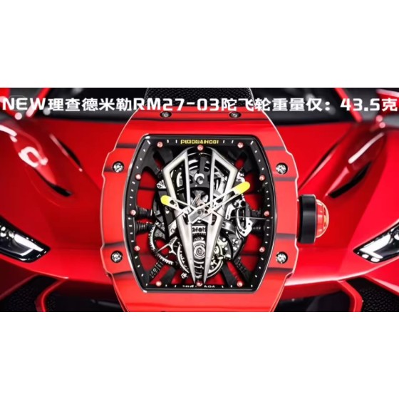 『NEW  Factory』重磅新推.轻量级之王：理查德米勒MR27-03陀飞轮腕表
重金打造RM