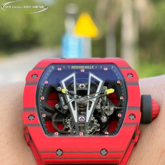 『NEW  Factory』重磅新推.轻量级之王：理查德米勒MR27-03陀飞轮腕表 
重金打造R