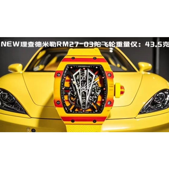 『NEW  Factory』重磅新推.轻量级之王：理查德米勒MR27-03陀飞轮腕表
重金打造RM