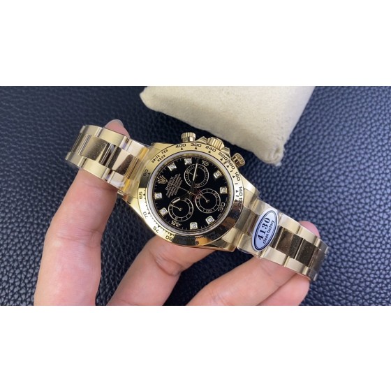 Clean厂C厂 劳力士钢带金迪
迪通拿4130机芯40mm 904精鋼