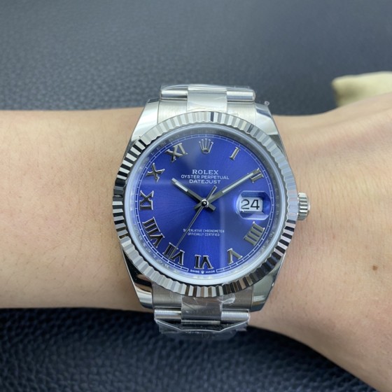 clean厂/C厂 新品劳力士日志型系列m126334-0026 罗马蓝盘
1:搭载一比一超级32