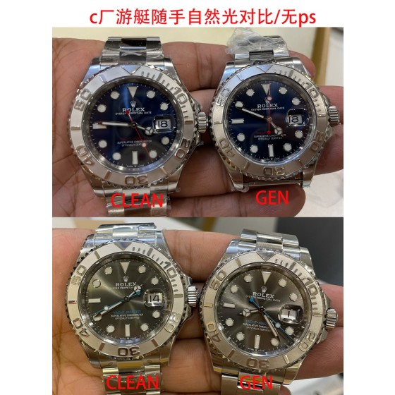 CLEAN/c厂推出游艇40mm系列 126622.  ps/126655玫瑰金版本近期推出
1.