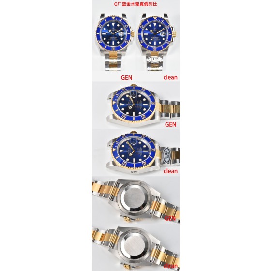 CLEAN厂40mm水鬼116610系列 全线v5版本
升级点
1.全线更换丹东3135机芯 机