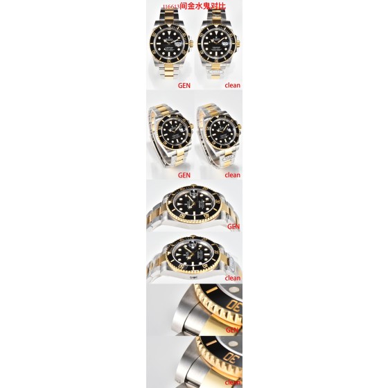 CLEAN厂40mm水鬼116610系列 全线v5版本
升级点
1.全线更换丹东3135机芯 机