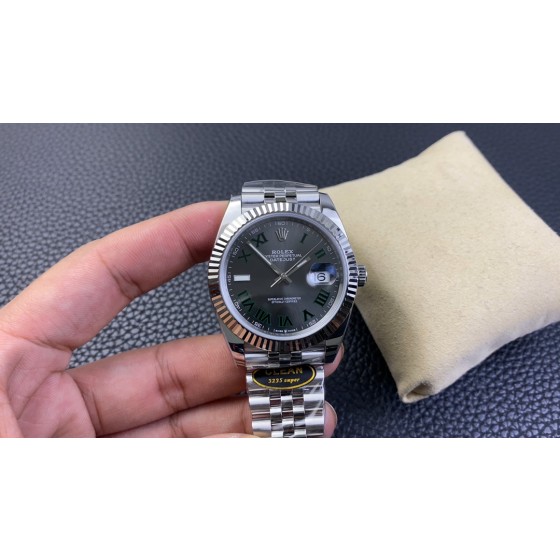 clean厂/C厂 新品劳力士日志型系列m126334-022 绿箩
1:搭载一比一超级3235一