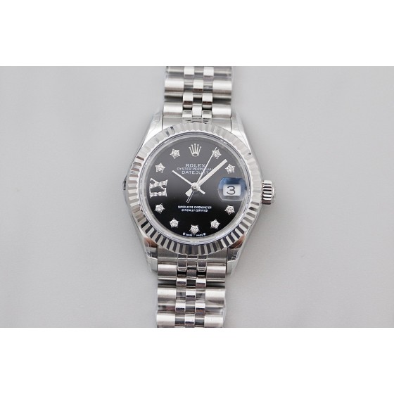 TWS新品 28Mm日志女装腕表，表壳尺寸28Mm 采用18k白金 ，搭配蓝宝石镜面 ，搭配NH05