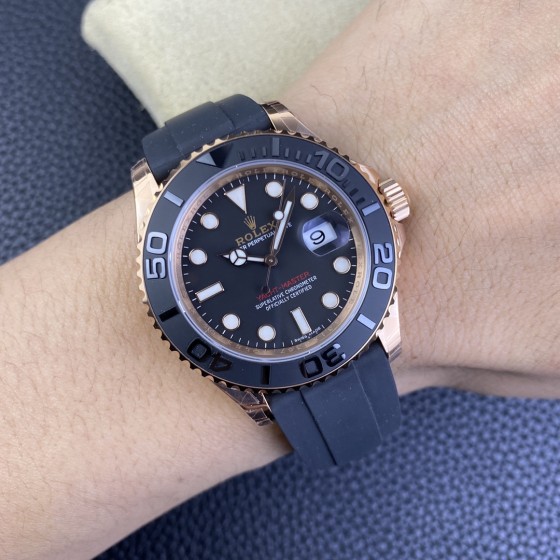 VS 劳力士 游艇名仕YACHT-MASTER 金枚游艇40mm 搭载3135机芯
正品开模，双向