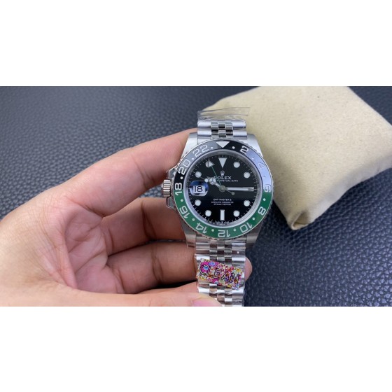 Clean C厂2022年新品劳力士126720 gmt 左撇子款 
特点：clean独家黑/绿 