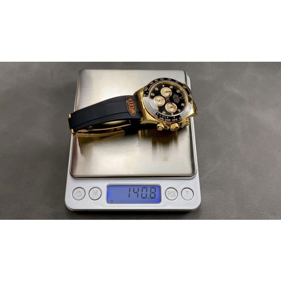 QF 配重版 劳力士Rolex新款迪 最新4131.v6 迪通拿胶带 加重版本 克数重141g 市场