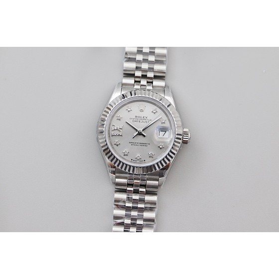 TWS新品 28Mm日志女装腕表，表壳尺寸28Mm 采用18k白金 ，搭配蓝宝石镜面 ，搭配NH05