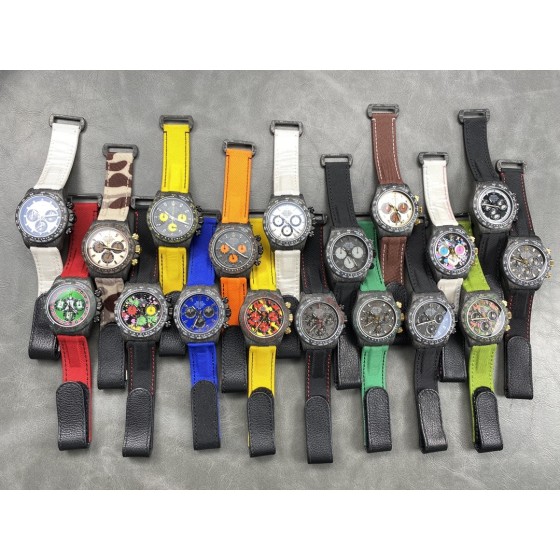 2023年新品，超级碳纤维Diw定制版 4130宇宙计时迪通拿系列  腕表直径为40MM，和普通的迪