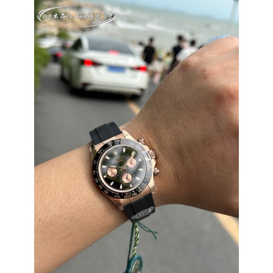 N+版本 劳力士迪通拿最新版厚度12.2mm到货 C厂开模一比一完美复刻！！！
迪通拿尺寸:40m