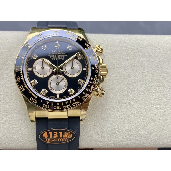 QF 配重版 劳力士Rolex新款迪 最新4131.v6 迪通拿胶带 加重版本 克数重141g 市场