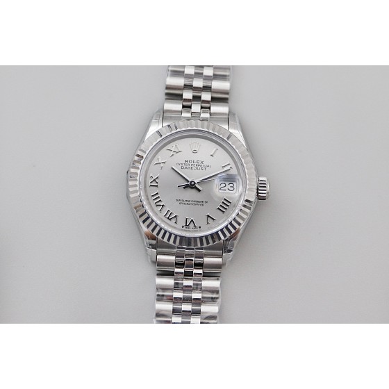 TWS新品 28Mm日志女装腕表，表壳尺寸28Mm 采用18k白金 ，搭配蓝宝石镜面 ，搭配NH05