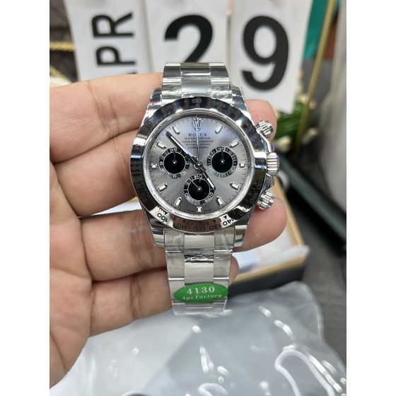 APS劳力士迪通拿系列/40mm/定制版4130机械计时码一体机芯/72小时储存动力