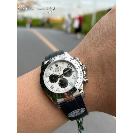 N+版本 劳力士迪通拿最新版厚度12.2mm到货 C厂开模一比一完美复刻！！！
迪通拿尺寸:40m