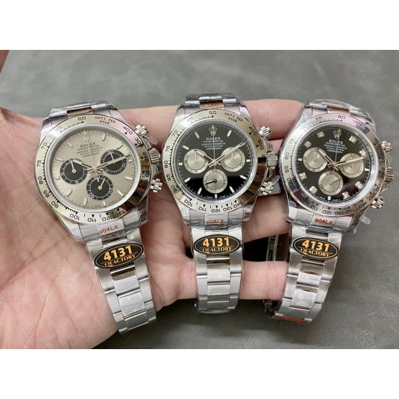 QF 配重版 劳力士 新款迪 迪通拿4131机芯 904精钢182G