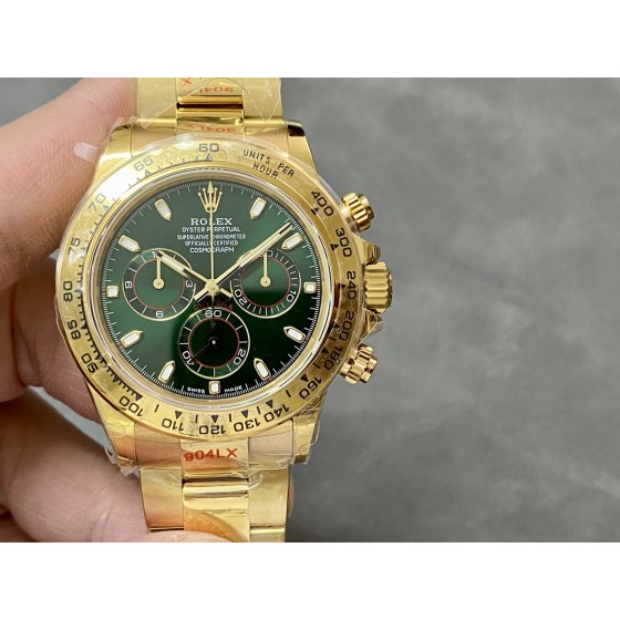 QF 4130配重版本 劳力士迪通拿4130机芯904精钢40mm，胶带款120G,钢带款174G。