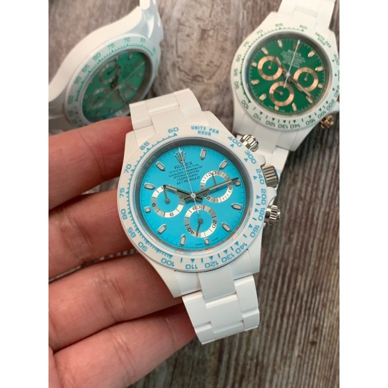 AET迪通拿，因应夏天到来，推出以劳力士Daytona为基础的新作”Biscay Green”陶瓷表