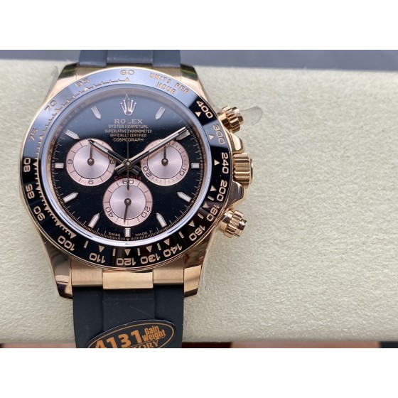 QF 配重版 劳力士Rolex新款迪 最新4131.v6 迪通拿胶带 加重版本 克数重141g 市场