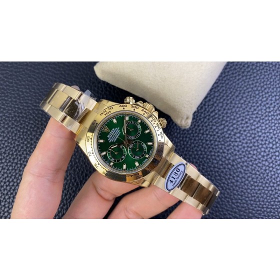 Clean厂C厂 劳力士绿金迪
迪通拿4130机芯40mm 904精鋼