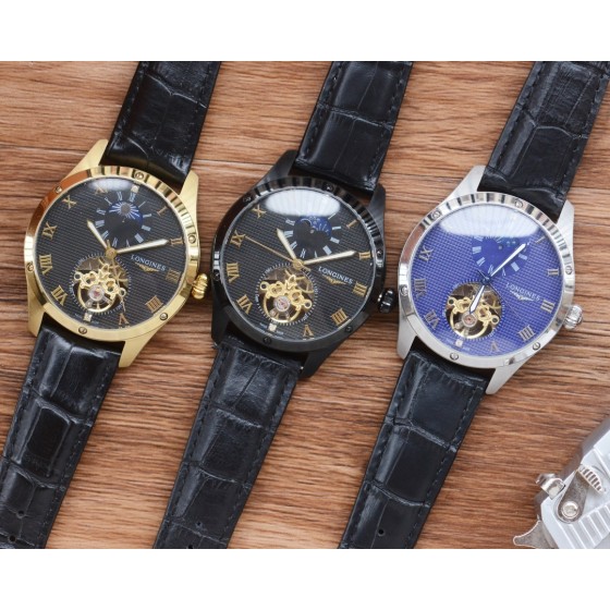 500
【最新】：浪琴最佳设计独家首发
【类型】：精品男士腕表
【表带】：真牛皮表带
【机芯