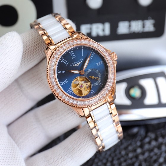 670
玫瑰][玫瑰] 西铁城机芯82s5
热卖款！浪琴-女神必备机械腕表 -3针机芯蓝宝石玻璃