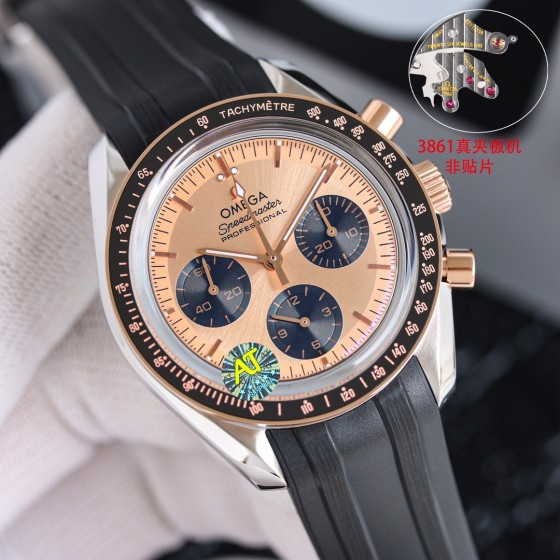 胶1800 钢1950
欧米茄3861月球表 间玫金款 310.20.42.50.99.001 4