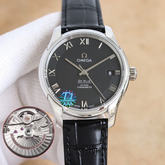 白1200OMF欧米碟飞系列搭载同轴8500机芯上市！
1.工厂自改2824黑摆轮，质量保证。包括