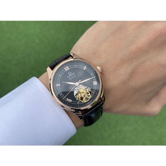 460-金480。新款飞轮 经典爆款时尚风格 优雅气质欧米茄-OMEGA男士腕表 全自动机械机芯 矿