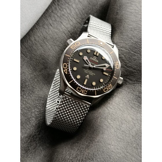 VS限量推荐：欧米茄海马系列210.90.42.20.10.001腕表，钛金属表壳，棕色热带铝制表圈